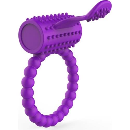 Vibrating Penis Ring Adult Sex Toys For Men Couples Delay Premature Ejaculation Penis Ball Loop Lock Cock Penis Ring Sex Product