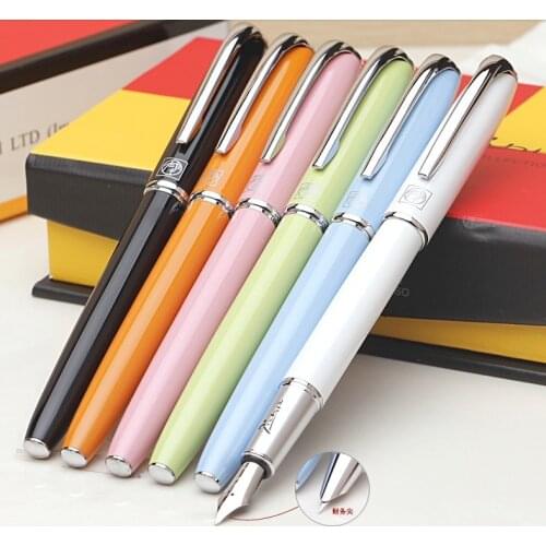 High Quality luxury Picasso pens Malaga 7 Colors F AND EF nib select ink pen fine best calligraphy pens metal fountain pen
