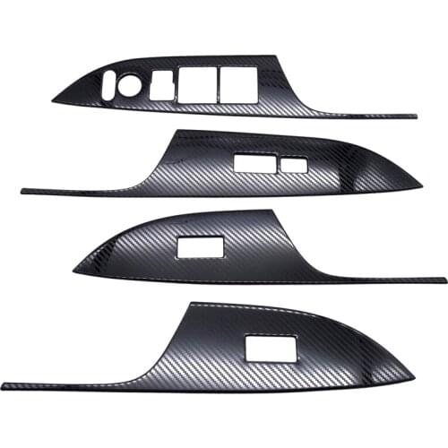 1 Set Car Armrest Door Window Lift Panel Cover Sticker Trim for Honda AccordWindows Control Panel Car Accessories Car Decoration