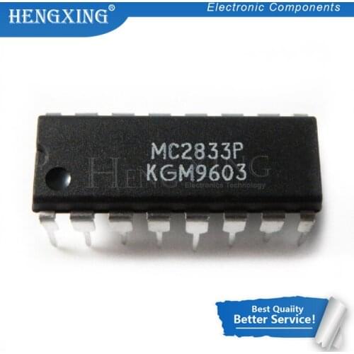 10pcs/lot MC2833P MC2833 MC2833PG DIP-16 In Stock