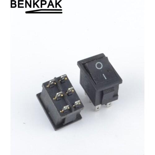5pcs rocker switch ,6 pins,ON-ON 21*15
