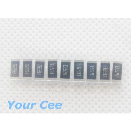 50 pcs 2512 SMD Resistor 1W 0.22R 1% Chip Resistor 0.22 ohm R220