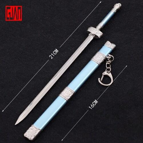 Toy Zinc Alloy Weapon Model Magic Road Surrounding Lansi Sword Chasing Weapon Zinc Alloy Weapon Decorative Ornaments