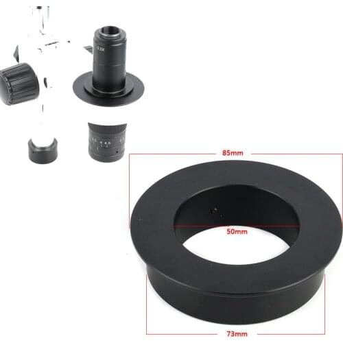 Stereo Microscope 76mm to 50mm Ring Adapter For 300X 180X C mount Lens Video Microscope Camera For 76mm Adjustment Bracket