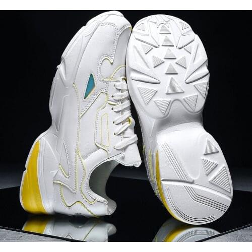 Zapatos Casuales Para Hombre De Cuero Men Casual Shoes Leather Man White Sport Fashionable Sports Sneaker Shoe Sneakers For 2020