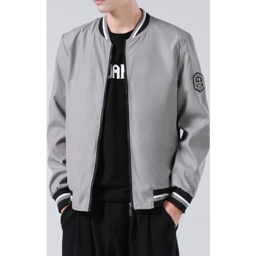 2021 Mens Jackets Autumn New Fashion Casual Brand Clothing Zipper Bomber Jacket Male Mens Windbreaker Outwears Coats Plus Size