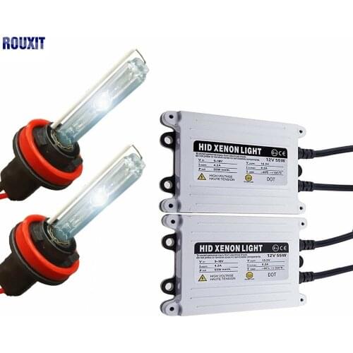 55W HID Xenon H7 Kit 12V AC Fast Start Hid H7 Xenon Kit 55W H1 H3 H4 H11 9005 9006 H27 For Car Headlight 5000k 6000k 8000k 12V