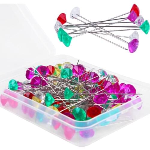 Nonvor 100pcs Positioning Needles Patchwork Pins Sewing Marker Needle DIY Handmade Make Garment Accessory Dressmaking Pins