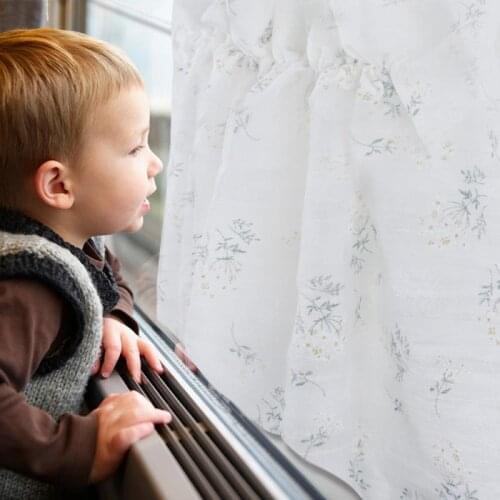 Newest cloth floral sunshade covering curtains fabric decoration background shading