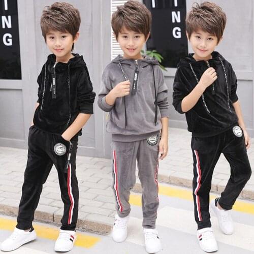 2017 new spring autumn Girls Kids Boys Jacket + trousers camouflage sets cotton baby Clothes Children Clothing