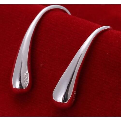 Wholesale High Quality Jewelry silver plated Fashion Waterdrop Earrings for Women best gift SMTE004