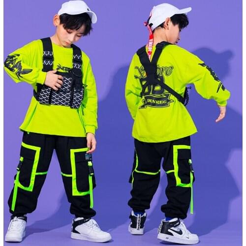 Rave Hip Hop Dance Clothes For Boys Performance Costume Street Dance Wear Designer Clothing Dancer Outfits Apparel Dance DL6930