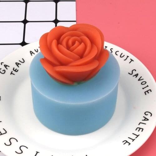 Rose Silicone Soap mold handmade 3d candle mould DIY Craft molds Cake Candy Baking Mould Fondant Molds