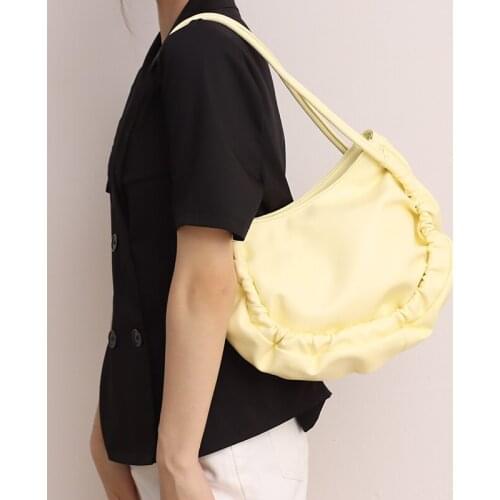 Soft Leather Handbags Luxury 2021 Summer Mini Brands Pleated Shoulder Bag Large Capacity Totes Women Crossbody Bags sac à main