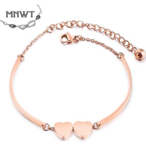 MNWT New Korean Fashion Jewelry Girl Bracelet Rose gold Simple And Elegant Bracelets For Women Adjustable Luxury Jewelry Gift