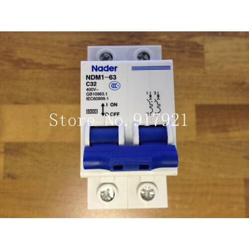 [ZOB] Nader letter NDM1-63 C32 genuine new air switch 2P32A miniature circuit breaker --10PCS/LOT