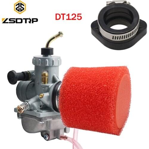 ZSDTRP DT125 Carburetor Air Filter Interface Fit YAMAHA DT125 MIKUNI VM24