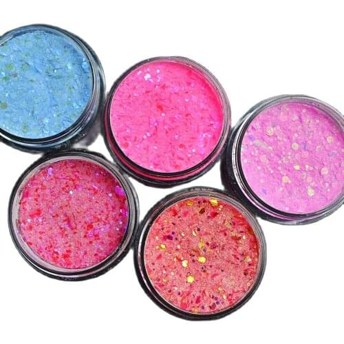 1 oz (30 gr) Pre – Mixed Glitter Acrylic Collection- 21 Glitter Acrylic High-sparkling Flakes Glitter acrylic powder 2-in-1