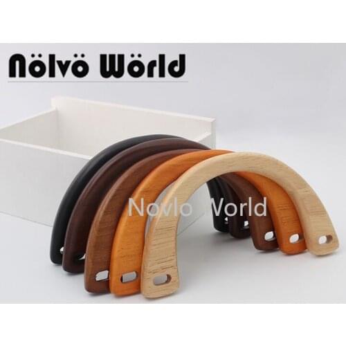 2-10-20 pieces,5 colors 15X8cm Nature Wood arch simply girls bags handbags Small handles,Design your Wood purse bag handle
