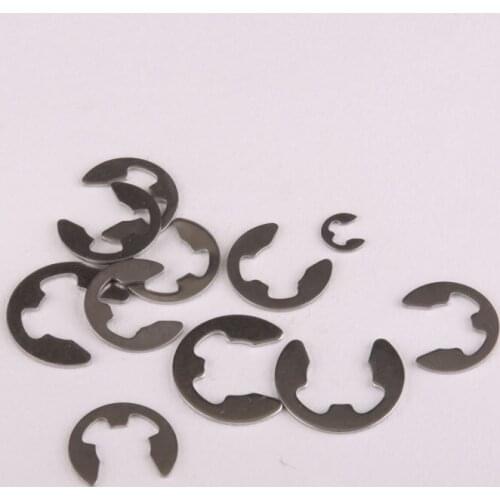 40PCS "Stainless Steel 201" E-type Retainer Ring Opening Buckle Ring M2