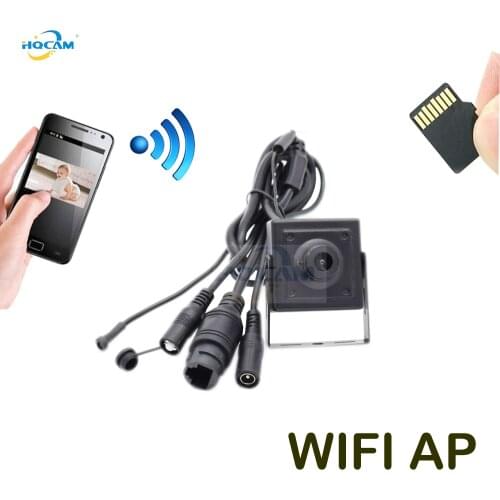 5MP 3MP 2MP 1.3MP 1MP Audio Mini WIFI IP Camera P2P TF Card Slot Wifi AP Wireless Mini IP Camera With Rest & Soft Antenna camhi