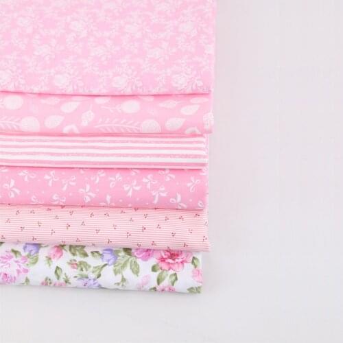 6 Sheets 20x25CM Cotton Floral Print Patchwork Sewing Fabric Home Supplies DIY Handmade Cloth Material Gift Accessories