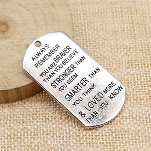 Free shipping 5pcs 26x48mm antique silver English nameplate charms diy retro jewelry fit Earring keychain hair card pendant