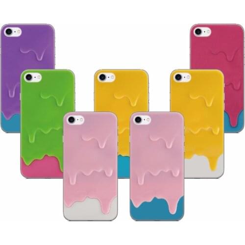 Melt Ice Cream Case For ZTE Blade A6 A522 A512 A510 A520 A530 X3 Axon 7 V8 Mini V9 V10 V2020 Vita A610 A602 Nubia M2 Z17 Cover
