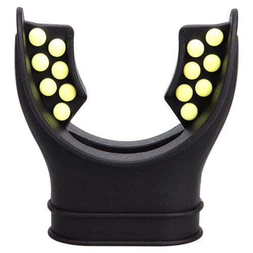 Two-color mouthpiece silicone mouthpiece snorkel mouthpiece full dry diving mouthpiece