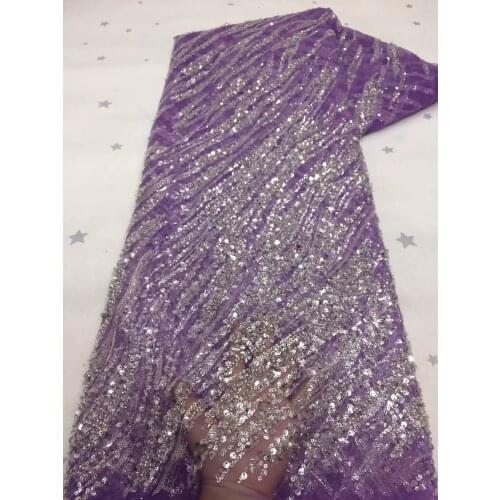 Exclusive Sequin African Lace 5 Yards French Net Luxury Embroidery Nigerian Celebration Elegant Inspired Fabric 2021 Materials