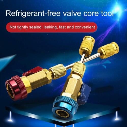 Air Conditioning R134A Valve Core High Low Pressure Quick Remover Installer Tool
