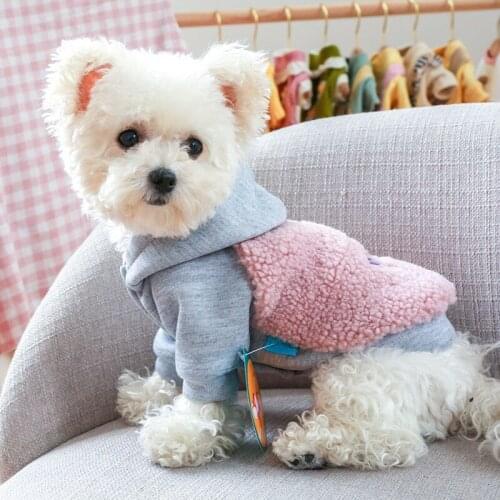 Dog Warm Costume Puppy Hoodies Coat Jacket Winter Clothes for Chihuahua Pet Clothing for Small Medium Dogs Yorkie French Bulldog