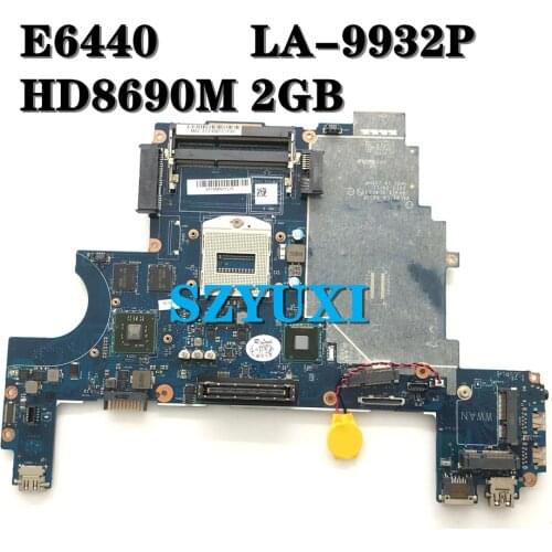 LA-9932P For DELL Latitude E6440 Laptop Motherboard HD8690M(2GB) CN-07TTNJ 7TTNJ Mainboard 100%tested
