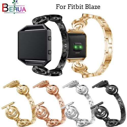 Fashion Crystal Metal watchband for Fitbit Blaze watch Replace Accessories diamond watchbands select With frame case watchcstrap