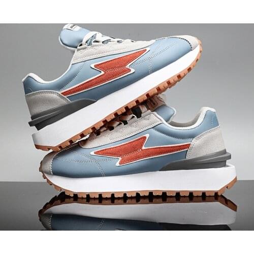 2021 Autumn Mens Sports Shoes High-top Breathable Running Shoes Man Wear-resistant Lightweight Sneakers For Male Non-slip Shoes