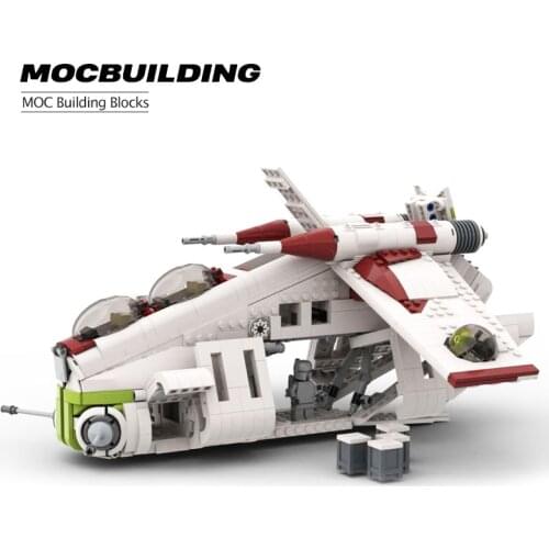 NEW Space War UCS The Republic Gunship Star Tie Fighter Star MOC-37069 Building Blocks Set DIY Bricks toys for Kid Gifts