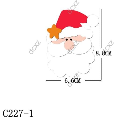New Santa Claus Wooden die Scrapbooking C227-1 Cutting Dies