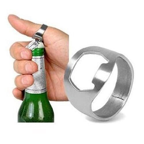 10Pcs Stainless Steel Finger Ring-Shape Bottle Opener Portable Ring Beer Opener High Quality Bar Tool Wine Opener