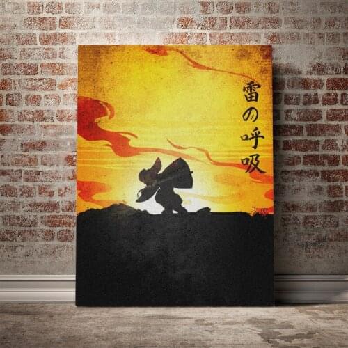 Demon Slayer Zenitsu manga Poster Poster Canvas Wall Art Decoration prints for living Kid Children room Home bedroom decor