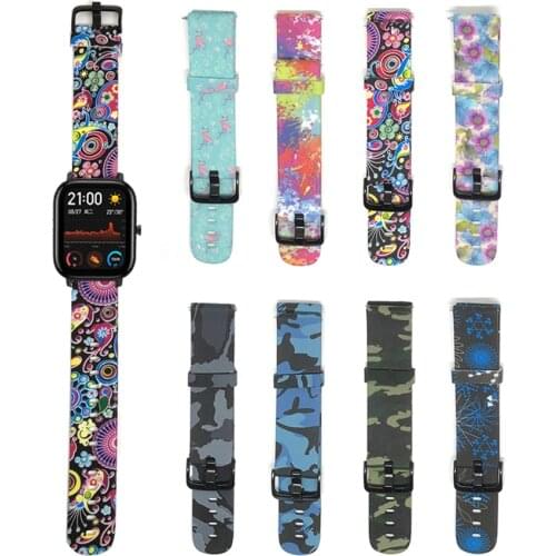 Sport Flower Watch Band for Amazfit GTS Strap Camouflage Bracelet for Xiaomi Huami Amazfit GTS Smart Watch