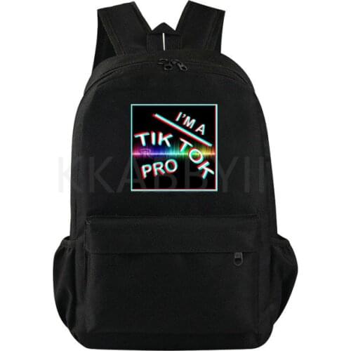 TIK TOK School Bag Backpack Storage Bag Teen Girl Boy Large Capacity Rucksack Travel Laptop Mochilas