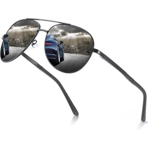 Vogue Pilot Style Aluminum Magnesium Sunglasses Men HD Polarized UV400 Anti-glare Glasses Male Sun Glasses Women Oculos De Sol