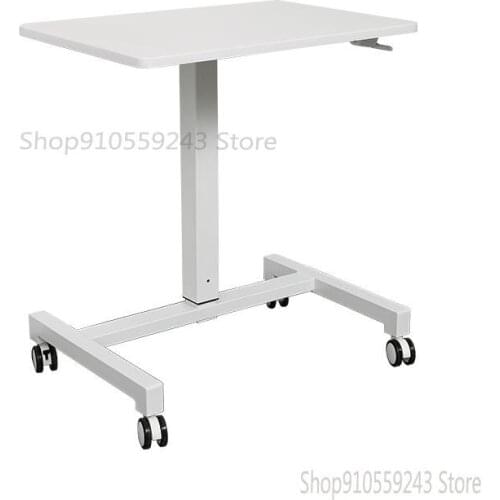 Standing Desk Movable Pneumatic Lifting Table Working Table Computer Desk Small Table Desk Bedside Table Adjustable