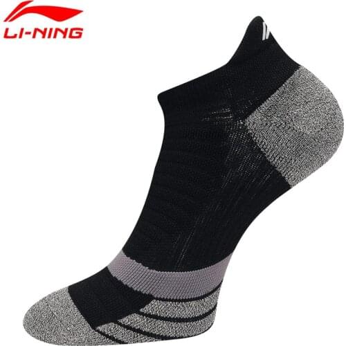 Li-Ning Unisex Running Footie Low Cut Size 39-46 Reflective 63.7%Nylon 31%Polyester 5.3%Spandex LiNing Soft Sports Socks AWSR012