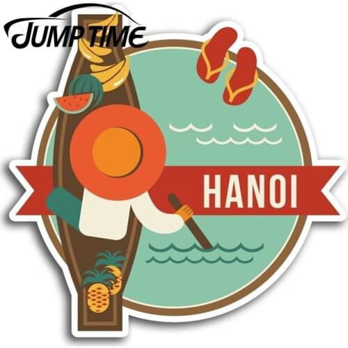 Jump Time Hanoi Vietnam Fun Travel Vinyl Stickers Sticker Laptop Luggage Waterproof Car Decal Window Bumper Auto Accessories