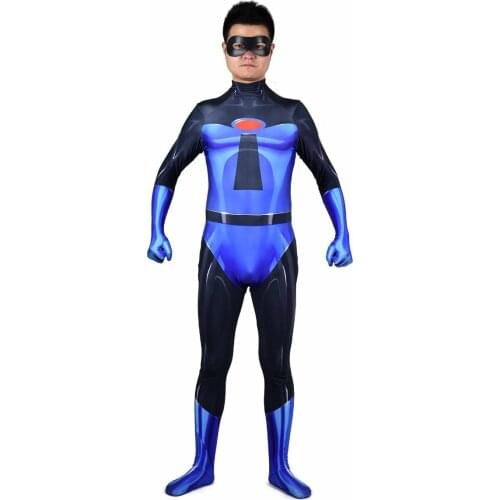 Adults Kids The Incredibles 2 Cosplay Costume Mr. Incredible Bob Parr Superhero Halloween Zentai Suit Bodysuit