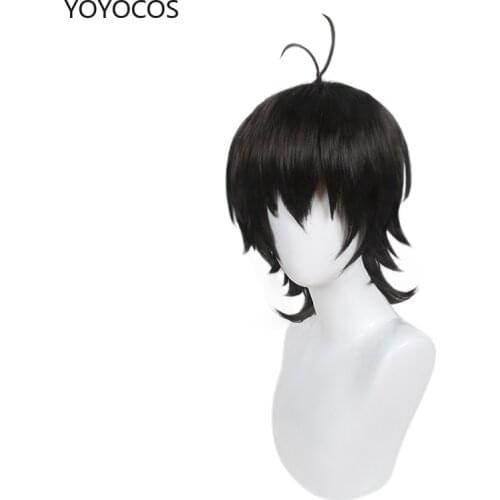 YOYOCOS Anime SK8 Miya Hoodies Wig Cosplay Handsome Short Black Hair Synthetic hair Halloween party SK8 the Infinity Cosplay new