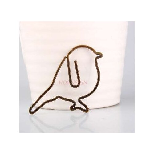 10pcs Bronze Bird Paper Clip Cartoon Paper Clip Paper Clip Paper Clip Cute Paper Clip