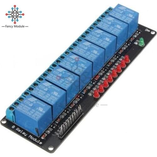 5V 8 Channel Relay Module Board With Optocoupler LED Microcontrollers for Arduino AVR PIC ARM PLC