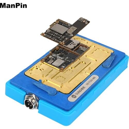 6in1 For iPhone 11Pro MAX XS X Motherboard Layering Heating Station CPU Hard Disk Glue Remove A13 Degumming Phone Repair T12A-M6